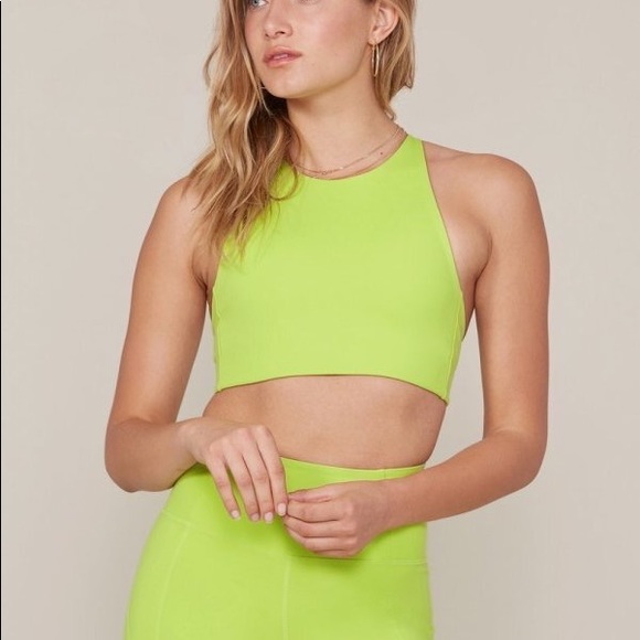 girlfriend collective Other - Girlfriend Collective Lime Topanga Bra